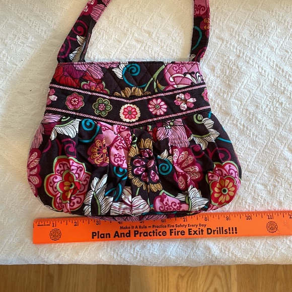 Vera Bradley Mod Pink and Brown Purse. Retired. Zipper Handbag - Picture 7 of 12